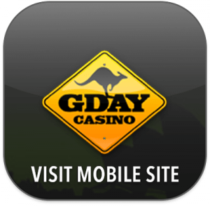 Mobile pokies at G'day Casino G'day Casino mobile