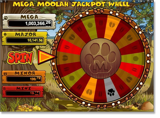 Mega Moolah Jackpot Wheel
