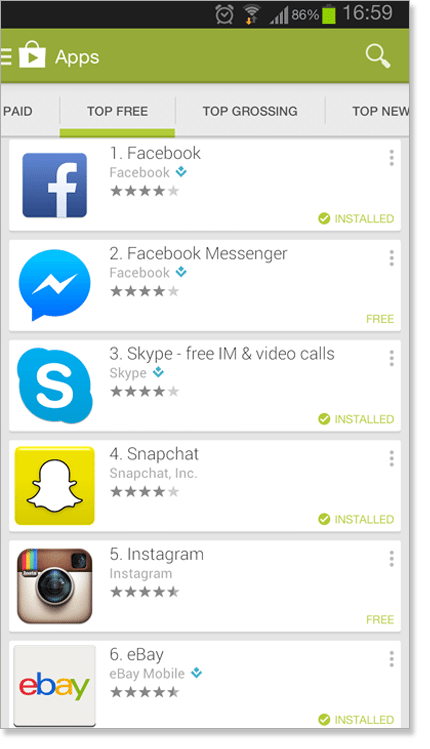 Native Apps Google Play
