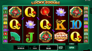 Lucky Zodiac pokies screenshot