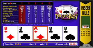 Deuces Wild video poker