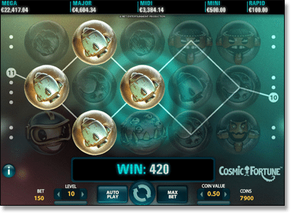 Cosmic Fortune Gameplay