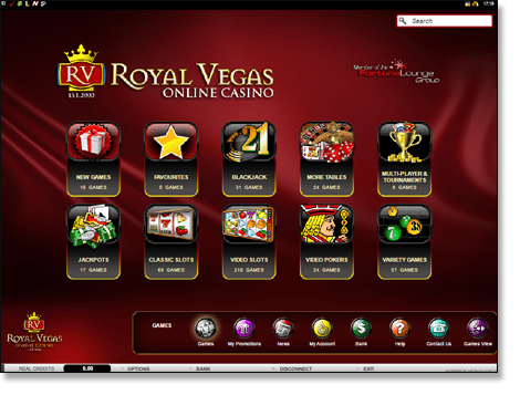 Royal Vegas Casino updates instant play interface