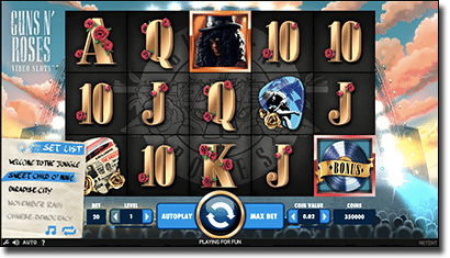 Guns 'N Roses online pokies