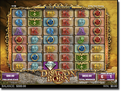 Dragon Born pokies free spins feature