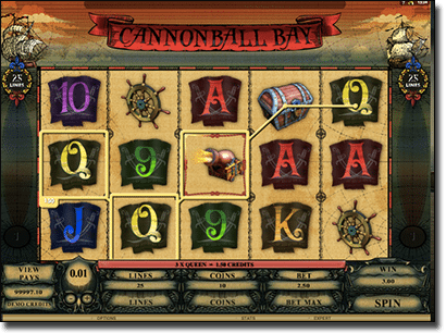 Cannon Ball Bay pokies by Genesis Gaming