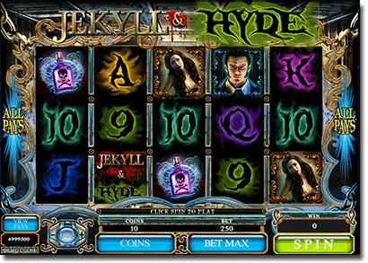 Jekyl and Hyde real money pokies 