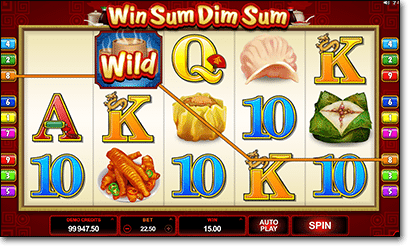 Win Sum Dim Sum pokies by Microgaming