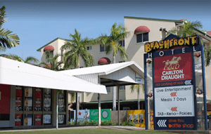 The Beachfront Hotel is one of Darwin's many pubs offering the pokies Pokies in Darwin