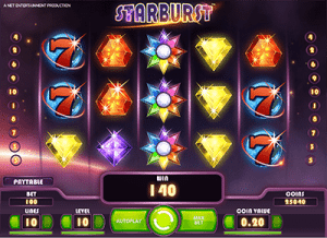 Starburst pokies by NetEnt