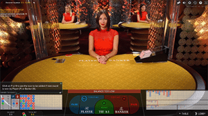 Live dealer baccarat