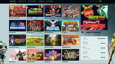 Wixstar Casino desktop